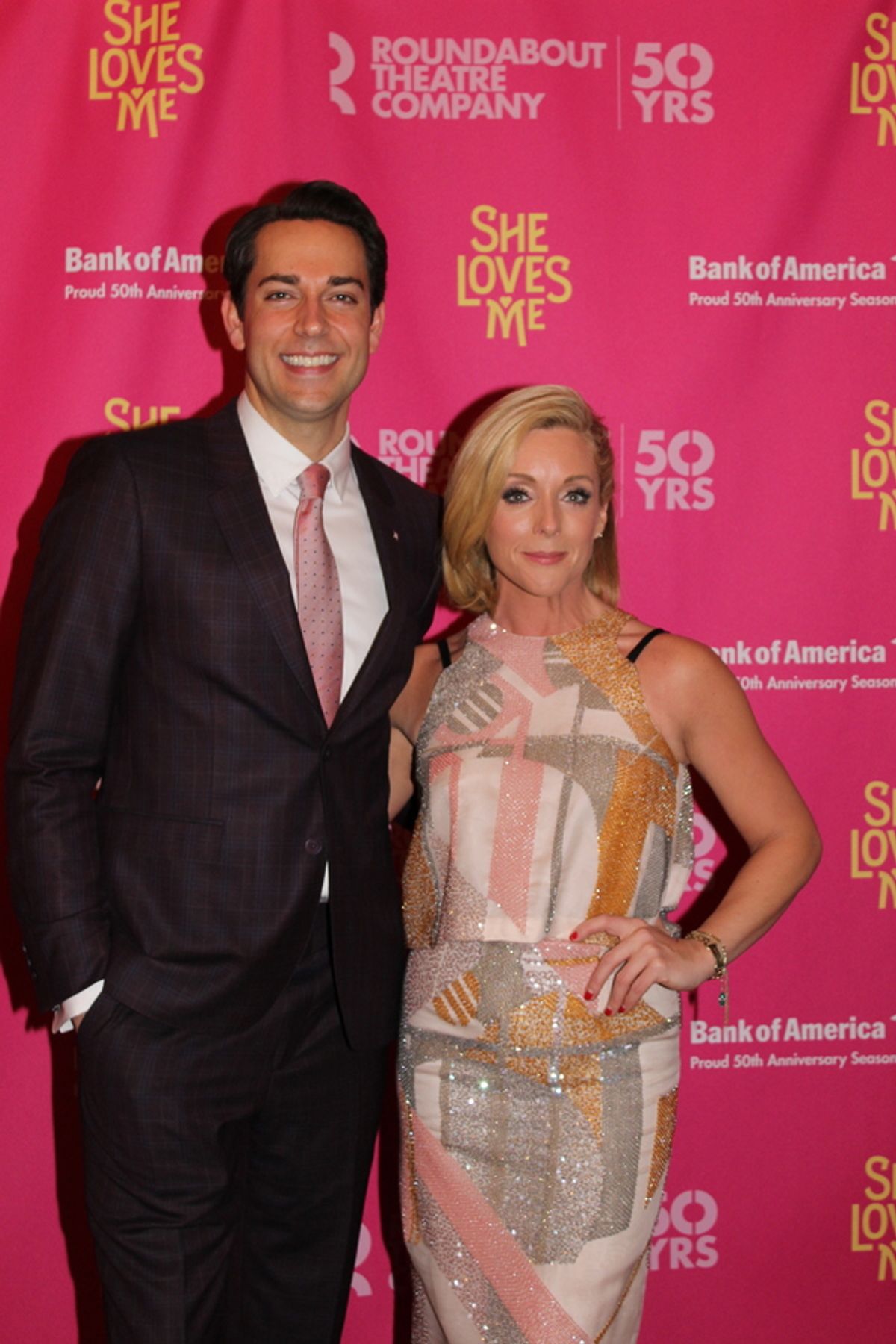 Zachary Levi and Jane Krakowski at 