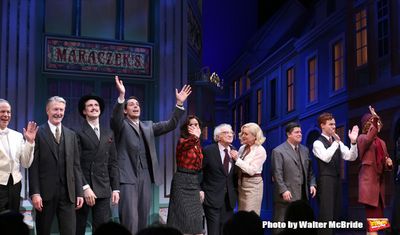 Peter Bartlett, Byron Jennings, Gavin Creel, Zachary Levi, Laura Benanti, Sheldon Har Photo