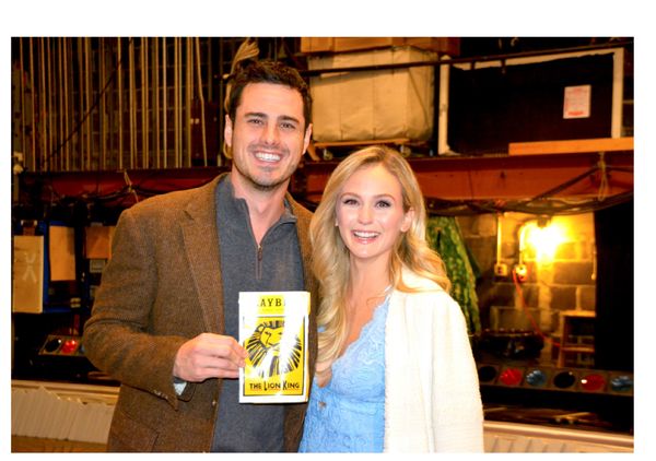 Ben Higgins and Lauren Bushnell attend The Lion King Photo