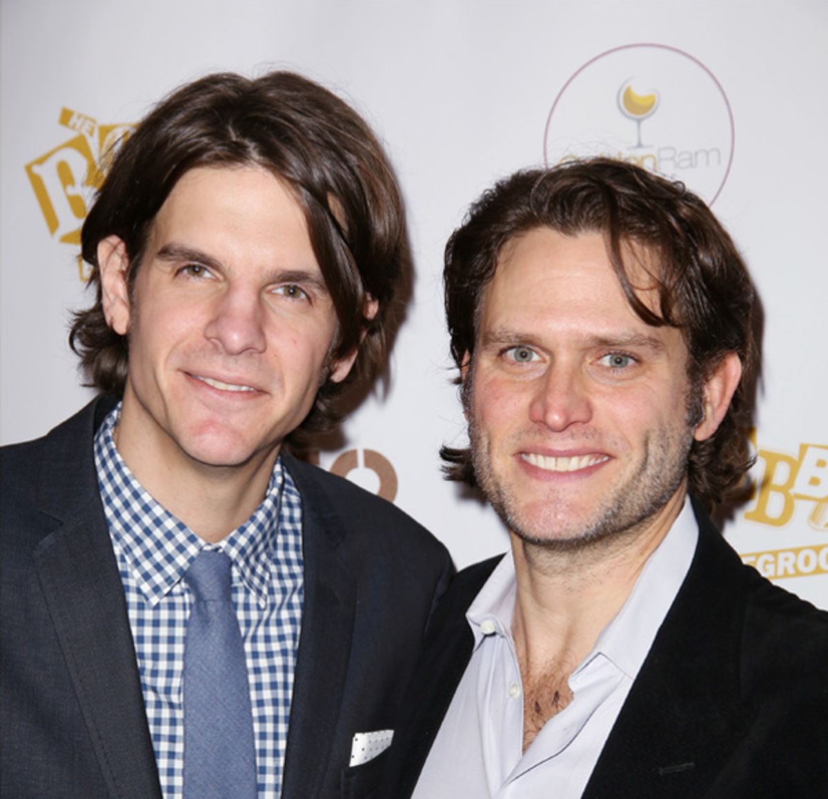 Alex Timbers and Steven Pasquale. Photo Credit: Walter McBride at 