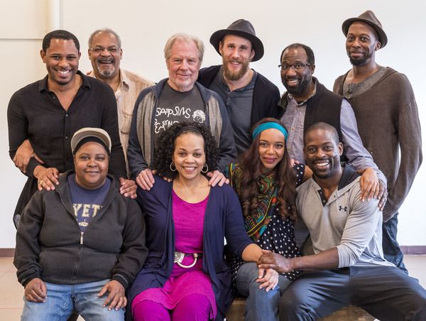 (back row) Cast members Larry Powell, Roger Robinson, Michael McKean, Josh Wingate, R Photo