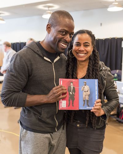 Sterling K. Brown and playwright Suzan-Lori Parks Photo