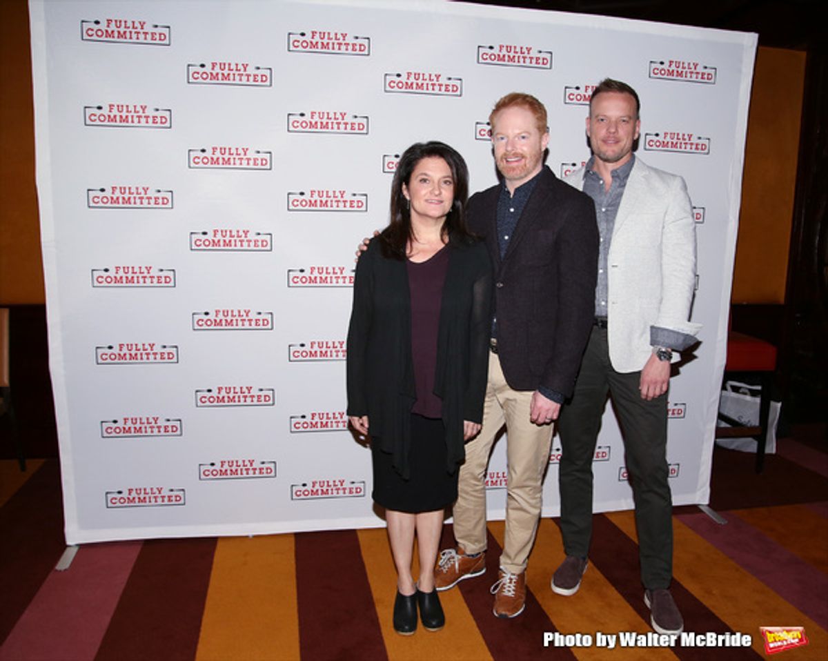 Playwright Becky Mode, actor Jesse Tyler Ferguson and director Jason Moore  at 
