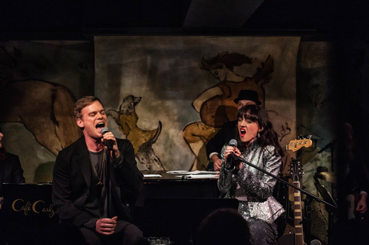 Michael C. Hall and Lena Hall at 