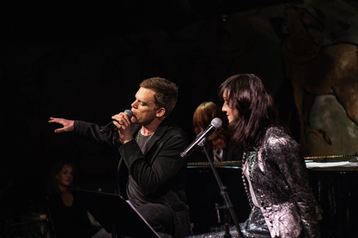 Michael C. Hall and Lena Hall at 