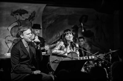 Michael C. Hall and Lena Hall Photo