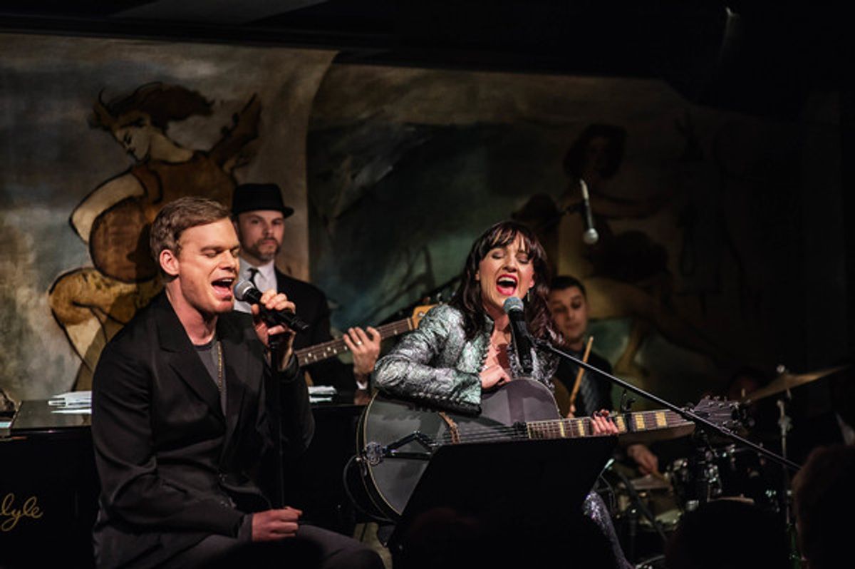 Michael C. Hall and Lena Hall at 
