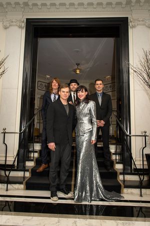 Michael C. Hall, Lena Hall, and the band Photo