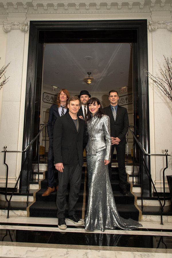 Michael C. Hall, Lena Hall, and the band Photo