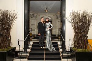 Michael C. Hall and Lena Hall Photo