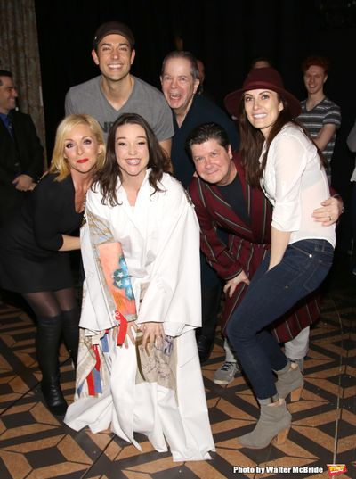 Cameron Adams with Jane Krakowski, Zachary Levi, Peter Bartlett, Cavin Creel,  Michae Photo