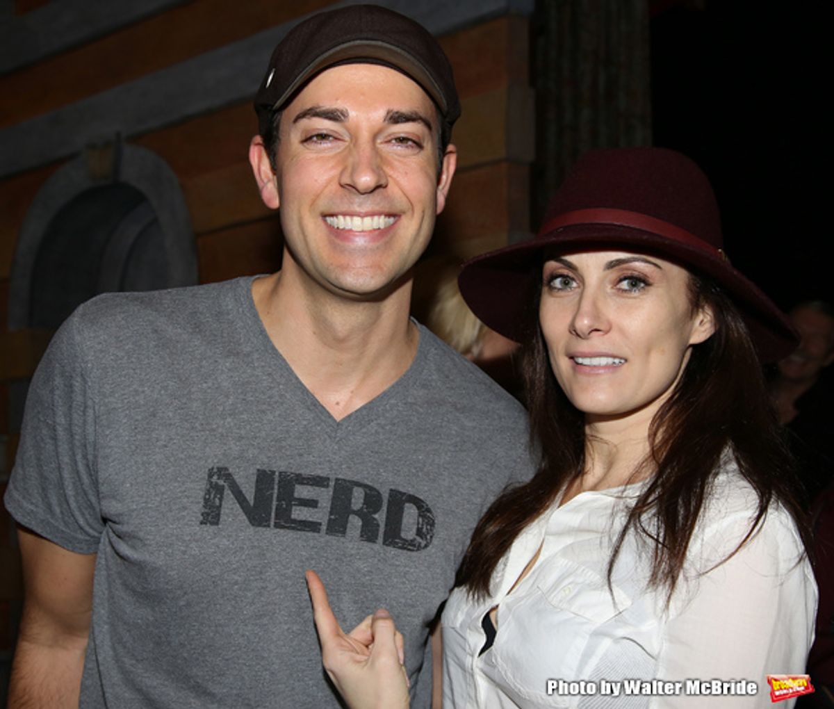 Zachary Levi and Laura Benanti  at 