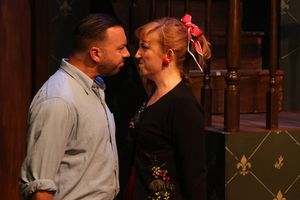 Bill Wolski and Olivia Schlueter-Corey go toe-to-toe in a hilarious fight for the Mil Photo