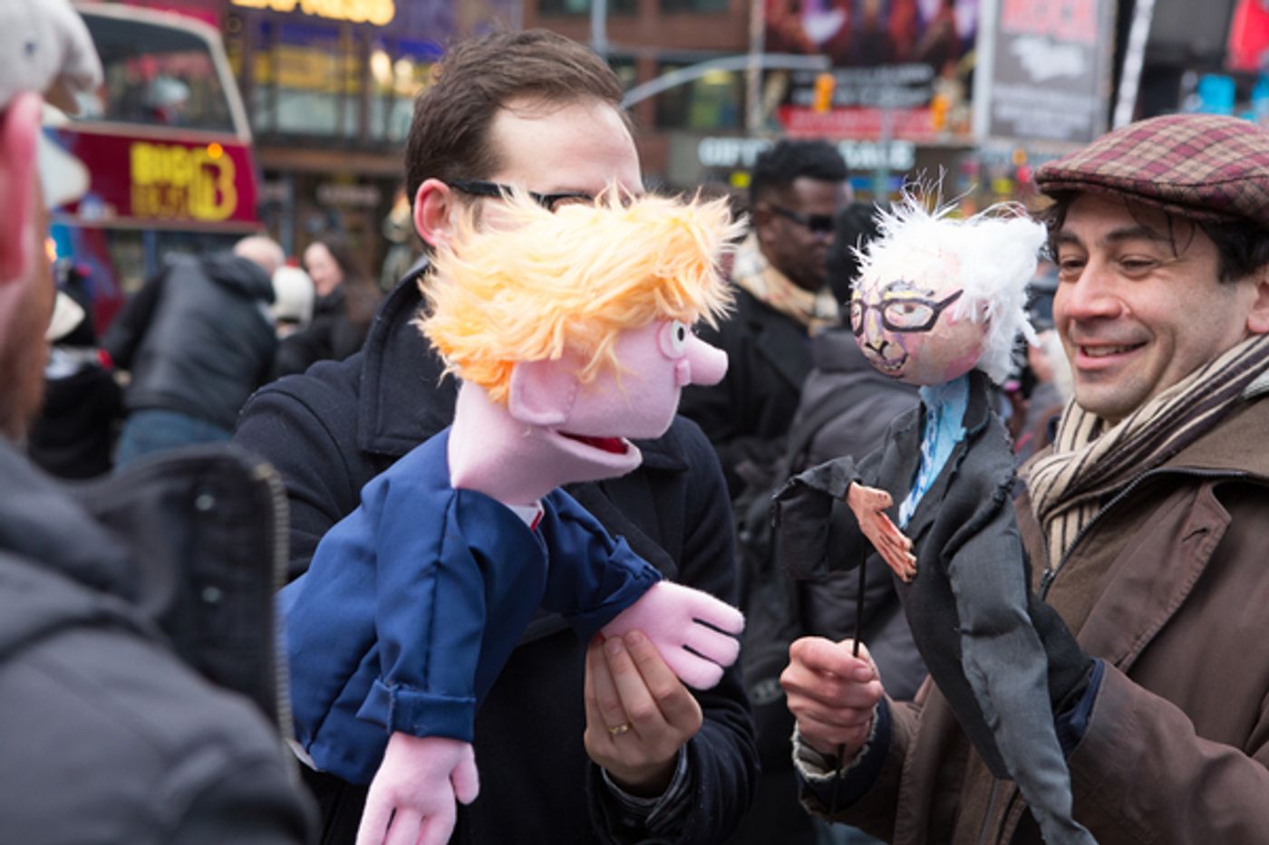 Photo Flash: AVENUE Q Celebrates World Puppetry Day in Times Square  Image