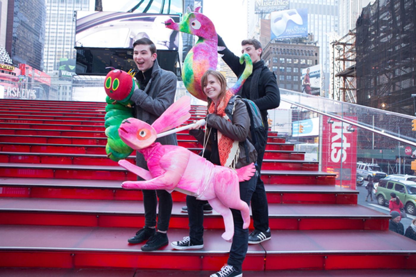 Photo Flash: AVENUE Q Celebrates World Puppetry Day in Times Square  Image