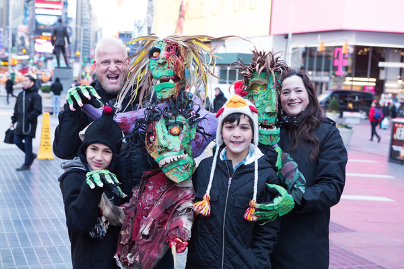 Photo Flash: AVENUE Q Celebrates World Puppetry Day in Times Square  Image