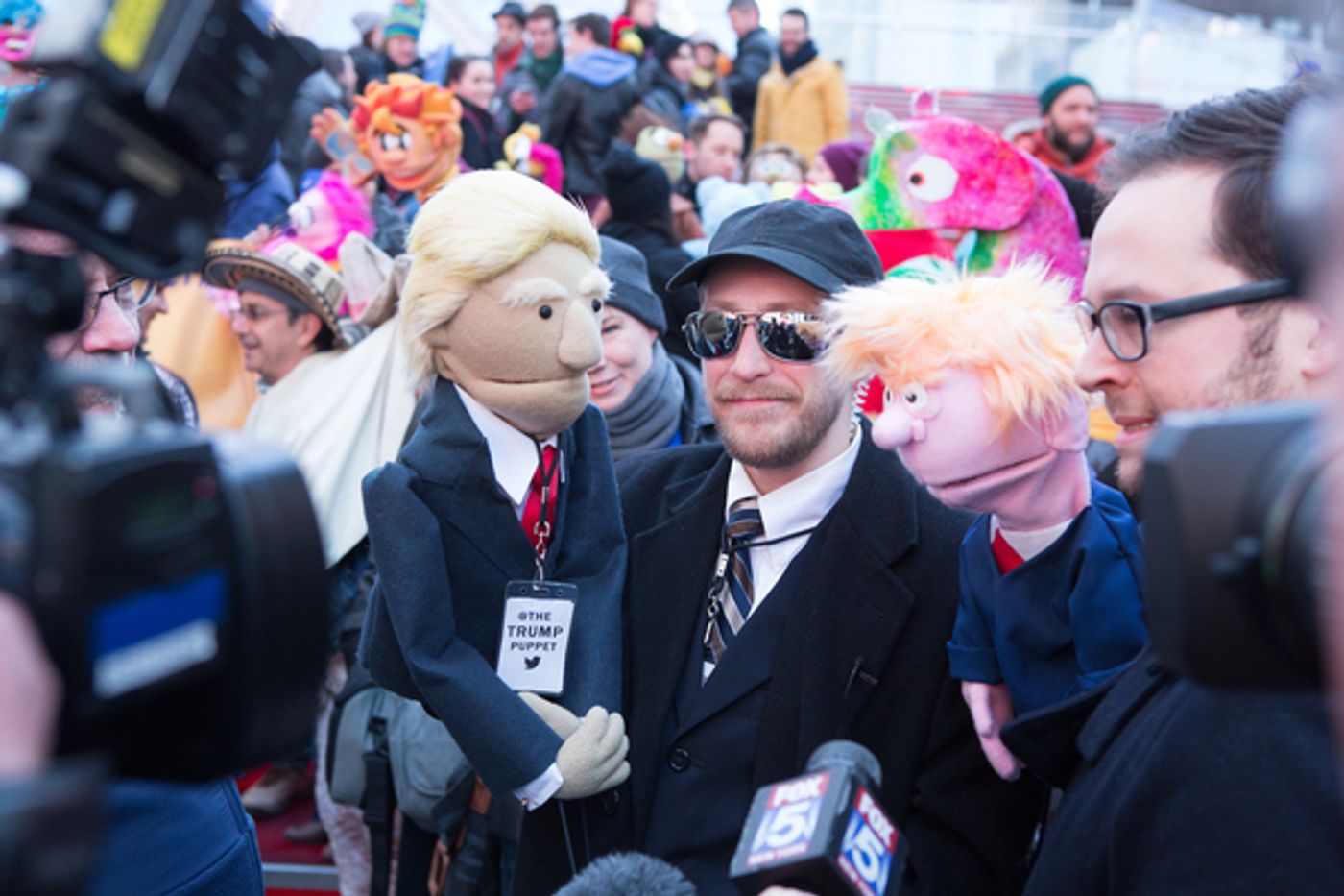 Photo Flash: AVENUE Q Celebrates World Puppetry Day in Times Square  Image
