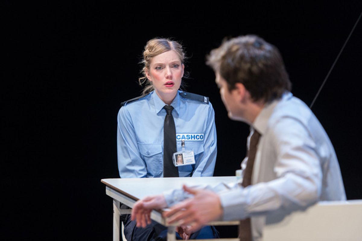 Robyn Addison (Carly) and Tom Burke (Greg) at 