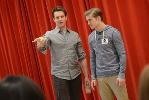 Jonathan Groff and Broadway Workshop Student @ BroadwayWorld Jonathan Groff and Broadway Workshop Student Photo