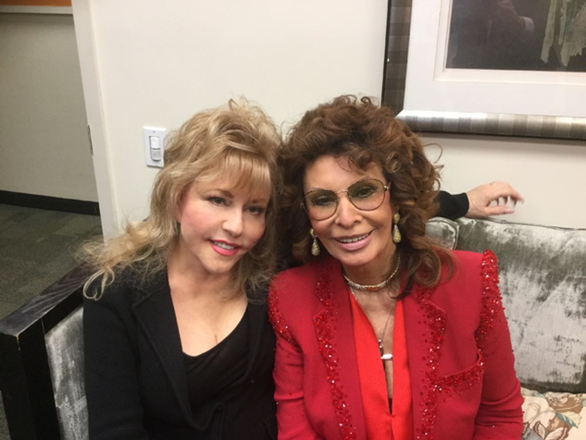 RITA McKENZIE, SOPHIA LOREN at 