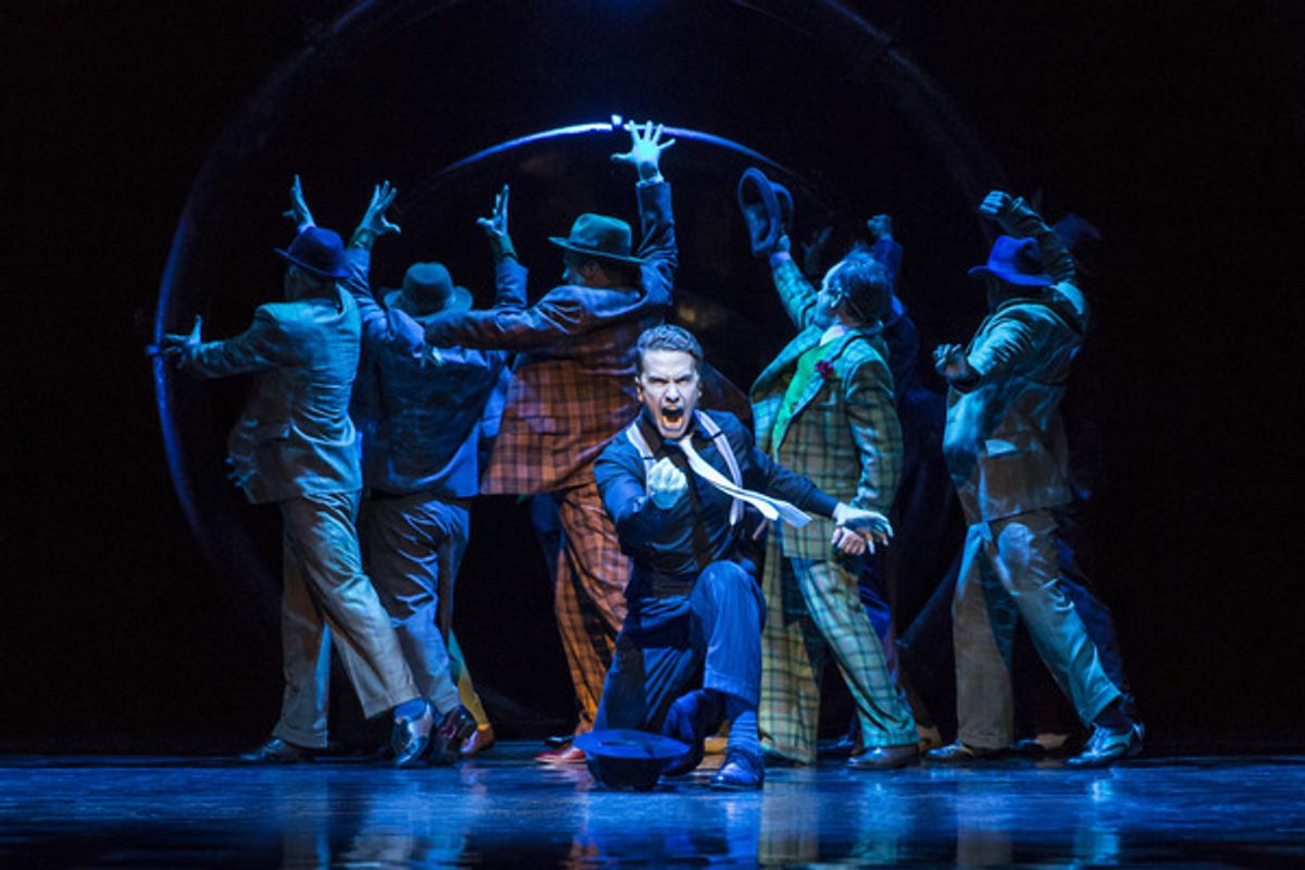 Richard Fleesman (Sky Masterson) and company perform 'Luck Be A Lady' at 