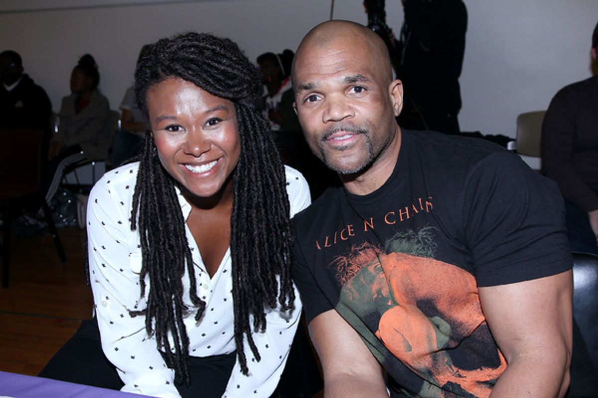 Christina Sajous and Darryl 'DMC' McDaniels at 