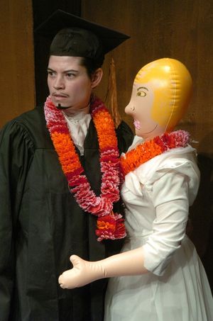 Amy Driesler as Lucentio and Little Sweetie Doll as Bianca @ BroadwayWorld Amy Driesler as Lucentio and Little Sweetie Doll as Bianca Photo