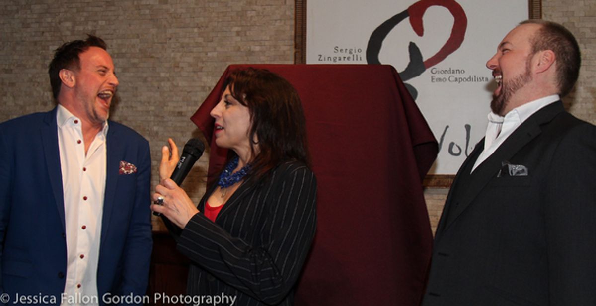 Hayden Tee, Valerie Smaldone and John Owen-Jones at 