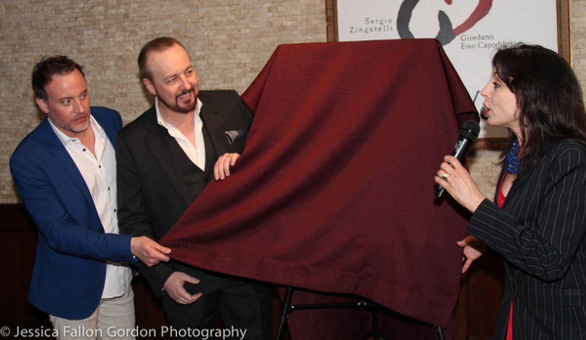 Hayden Tee, John Owen-Jones and Valerie Smaldone at 