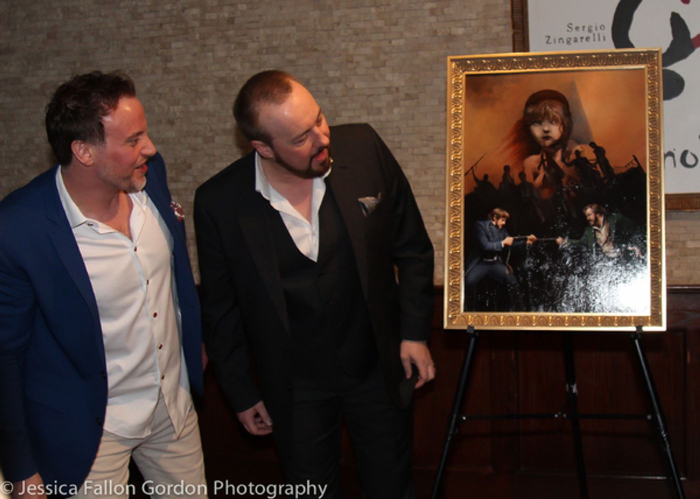 Photo Coverage: New LES MISERABLES Stars Celebrate 2 Years on Broadway with Tony's Portrait Unveiling!  Image