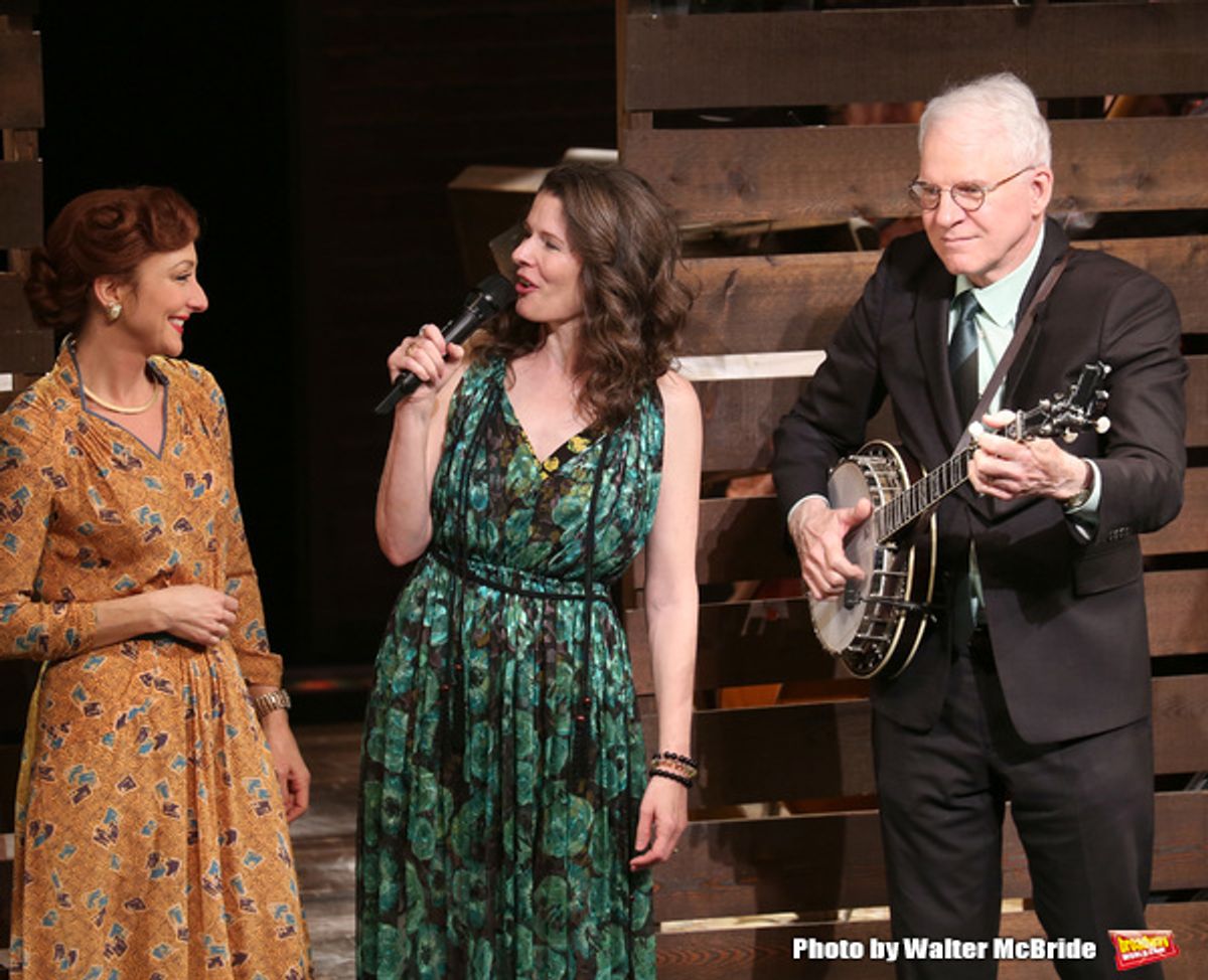 Carmen Cusack, Edie Brickell and Steve Martin  at 