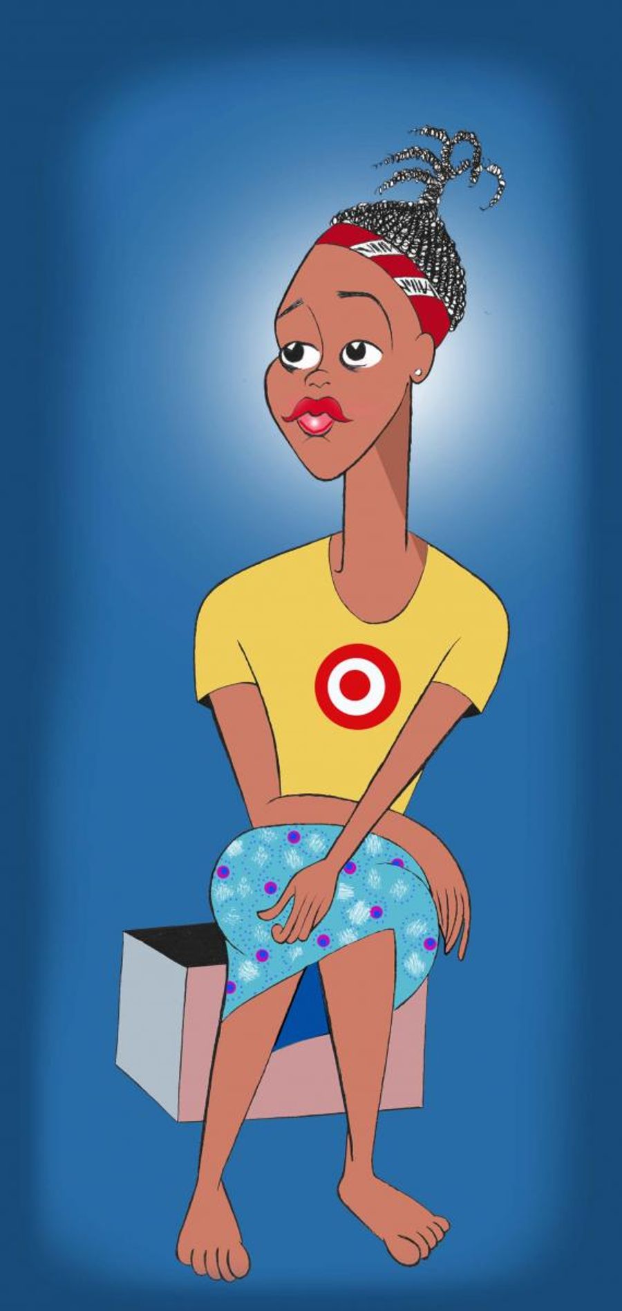 BWW Exclusive: Ken Fallin Draws the Stage - Lupita Nyong'o in ECLIPSED Image