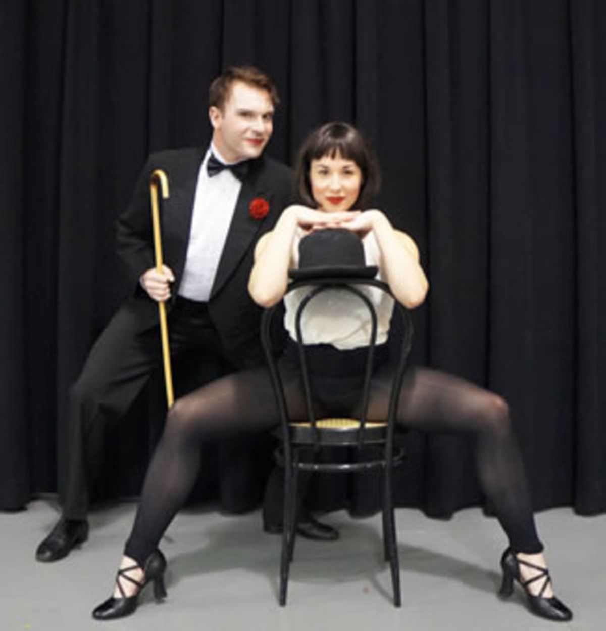 David Geinosky (The Emcee) and Laura Sportiello (Sally Bowles) at 