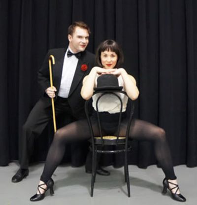 David Geinosky (The Emcee) and Laura Sportiello (Sally Bowles) Photo