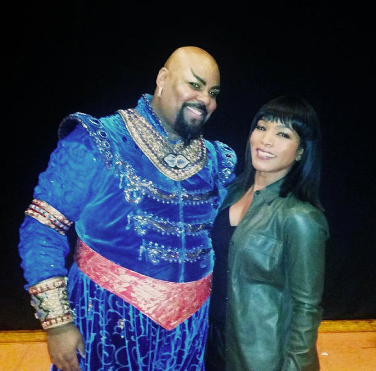 ALADDIN''s James Monroe Iglehart with Angela Bassett at 