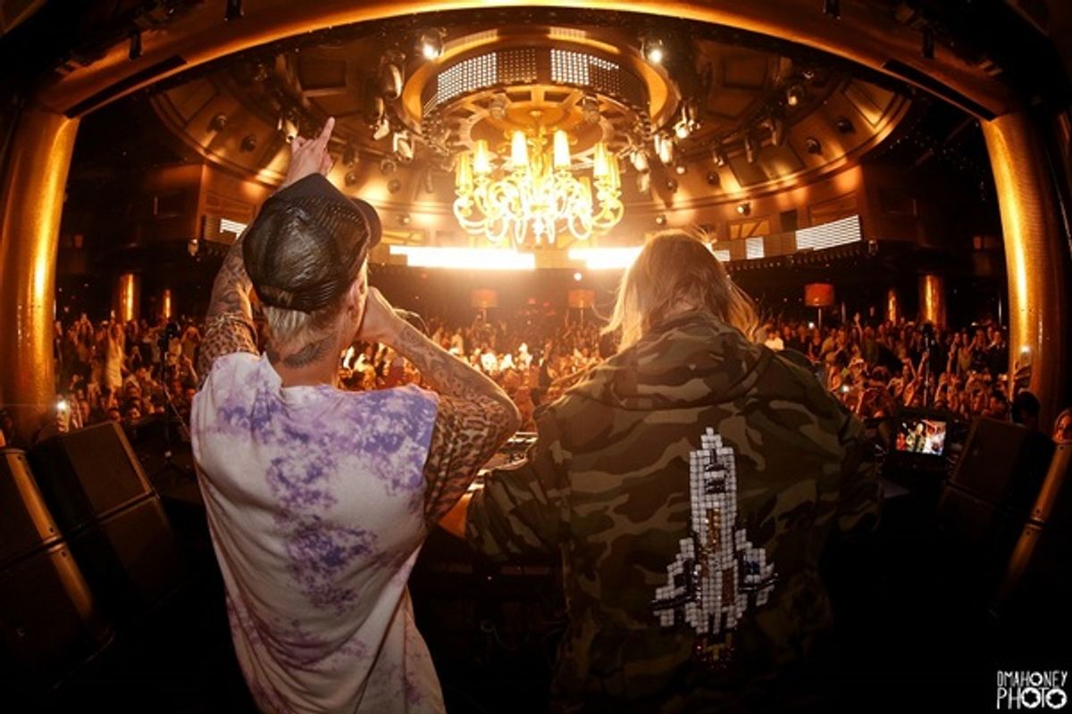 David Guetta and Justin Bieber at 
