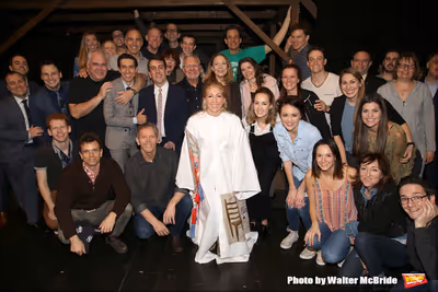 Sarah Jane Shanks with the cast and creative team  Photo