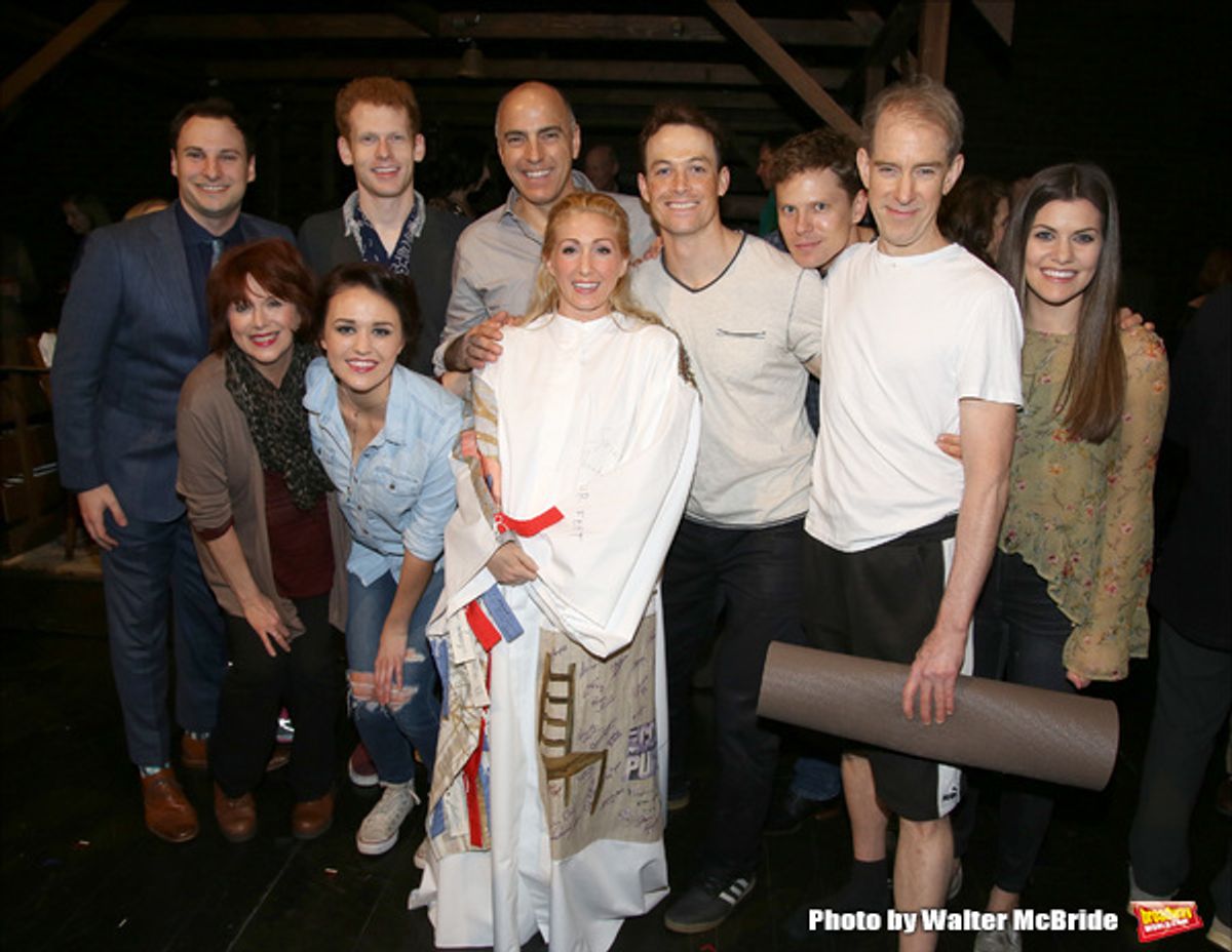 Sarah Jane Shanks with chorus members  at 