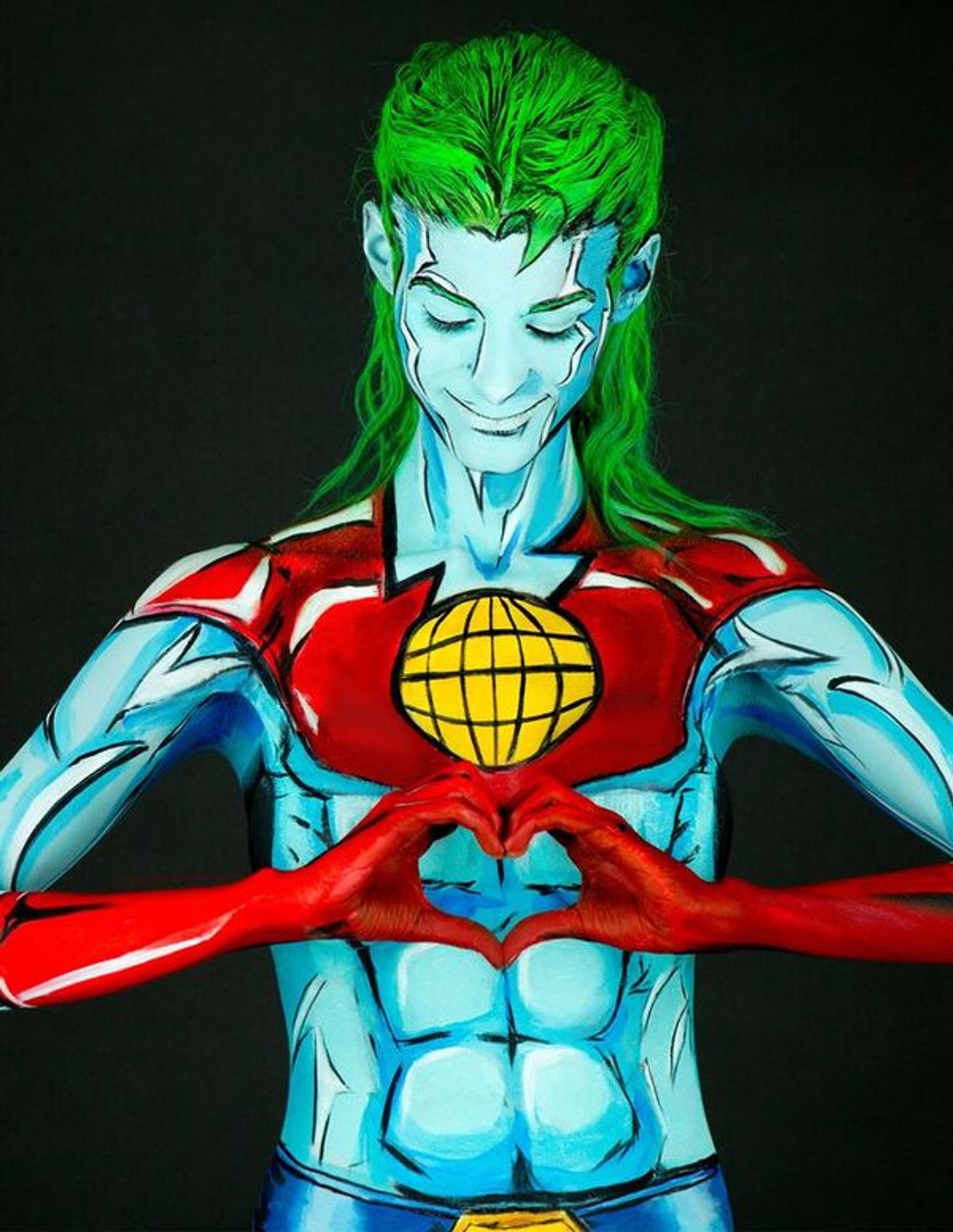 Photo Flash: Artist Kay Pike Transforms Her Body Into Comic Figures Using Body Paint Photo Flash: Artist Kay Pike Transforms Her Body Into Comic Figures Using Body Paint Image