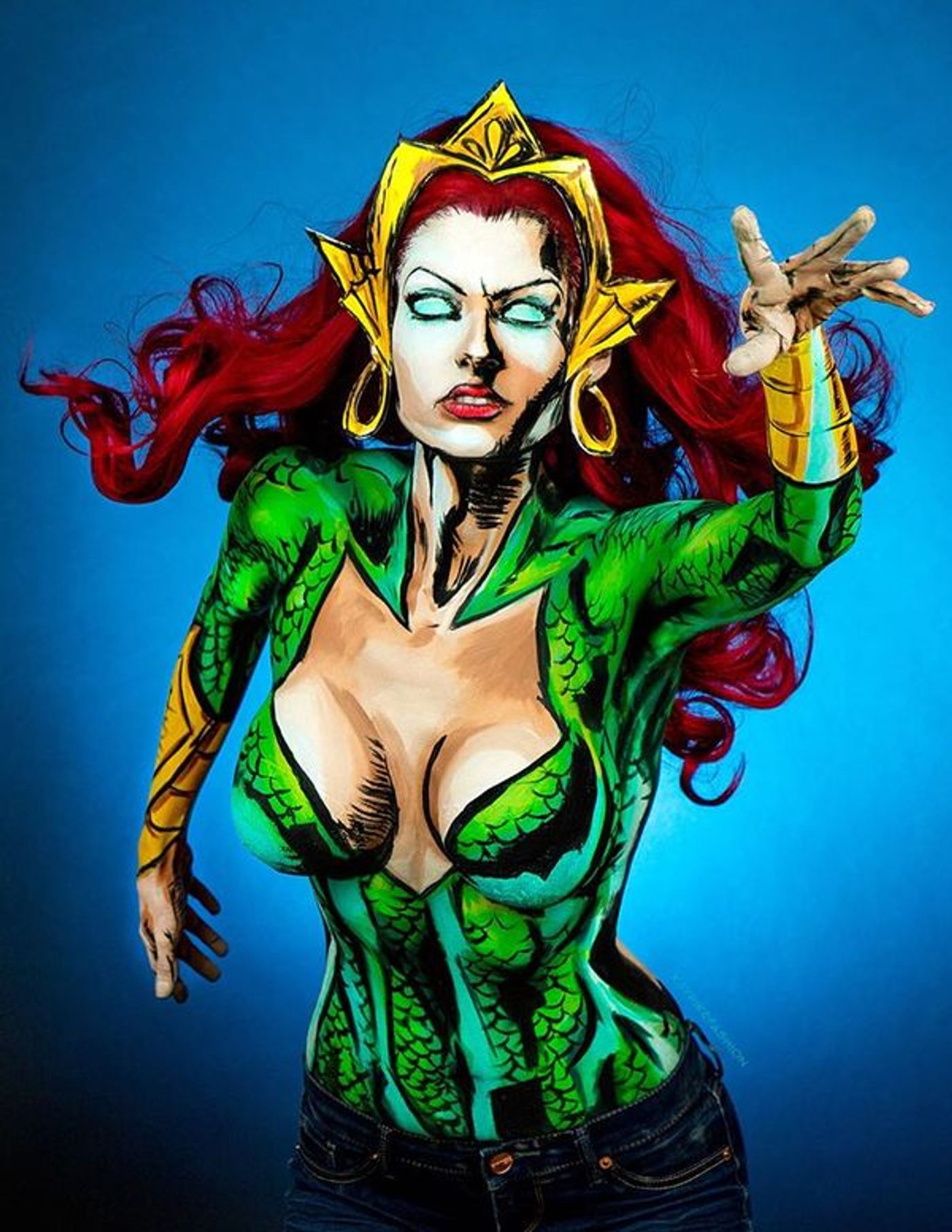Photo Flash: Artist Kay Pike Transforms Her Body Into Comic Figures Using Body Paint Photo Flash: Artist Kay Pike Transforms Her Body Into Comic Figures Using Body Paint Image