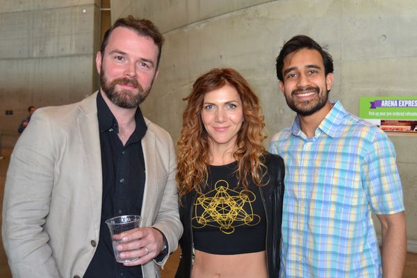 Joe Isenberg (Isaac), Ivy Vahanian (Emily) and Samip Raval (Abe) Photo