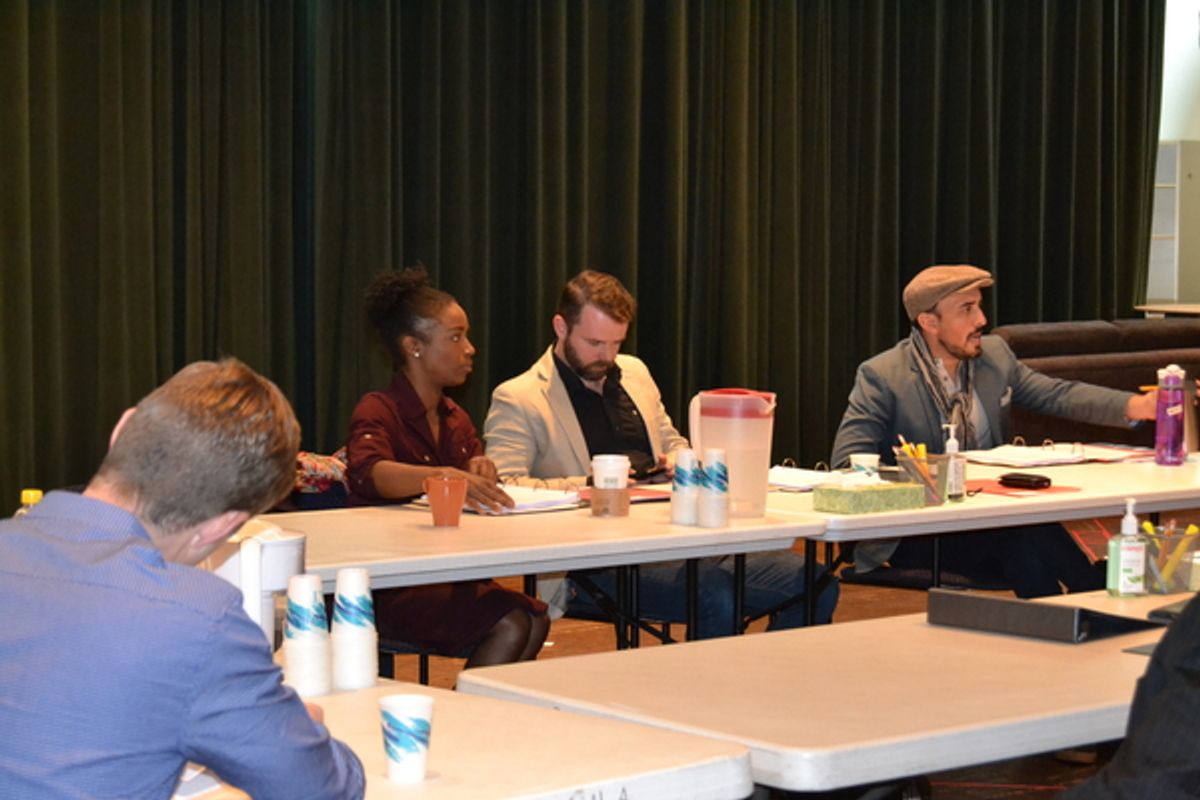 Felicia Curry (Jory), Joe Isenberg (Isaac) and Nehal Joshi (Amir) at 