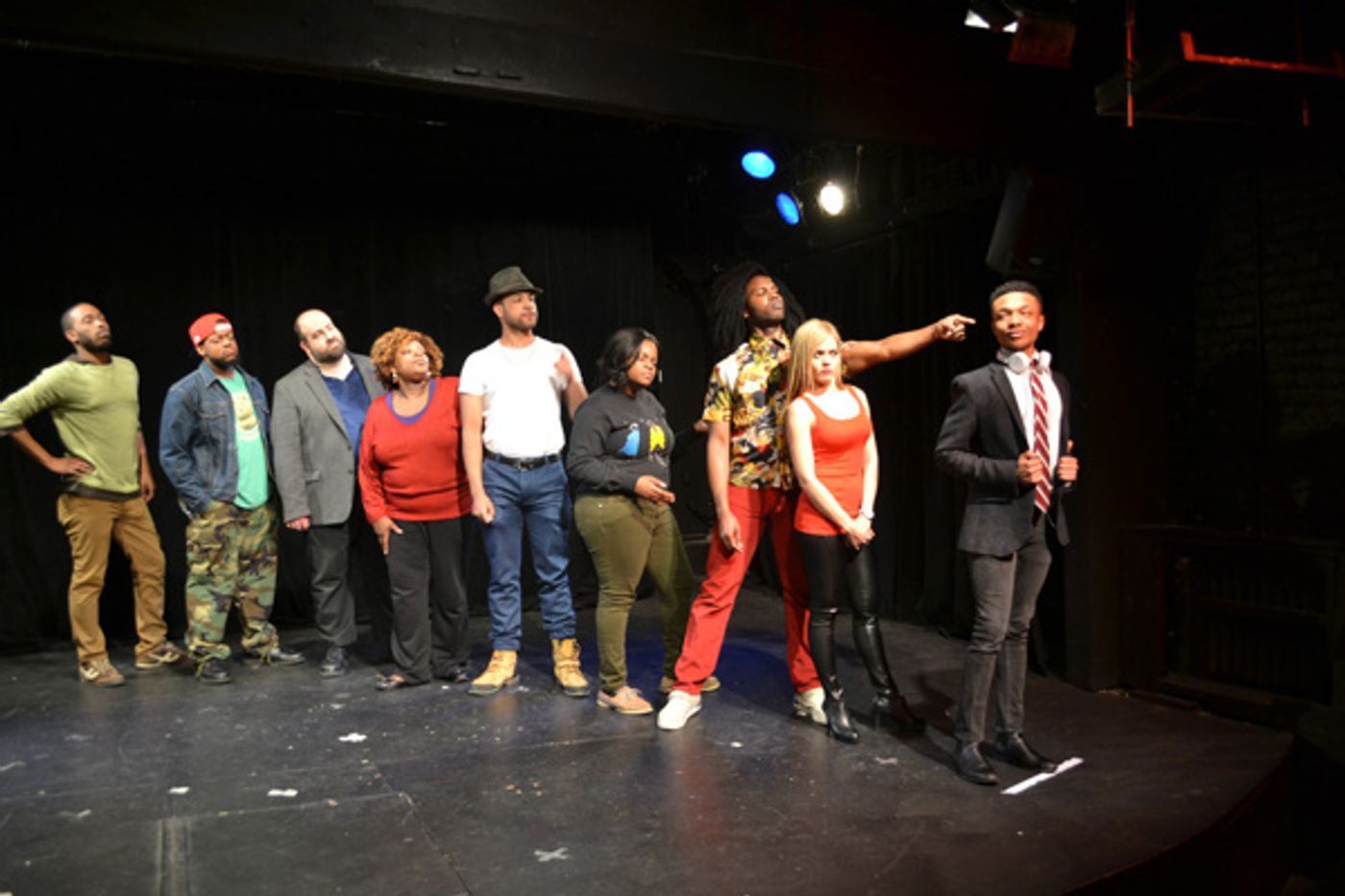 Photo Flash: Multi-Racial Cast Gives New Meaning to LINE at 13th Street Rep  Image