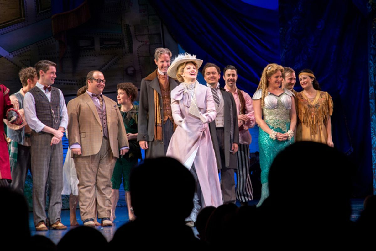 Teal Wicks and the cast of FINDING NEVERLAND at 