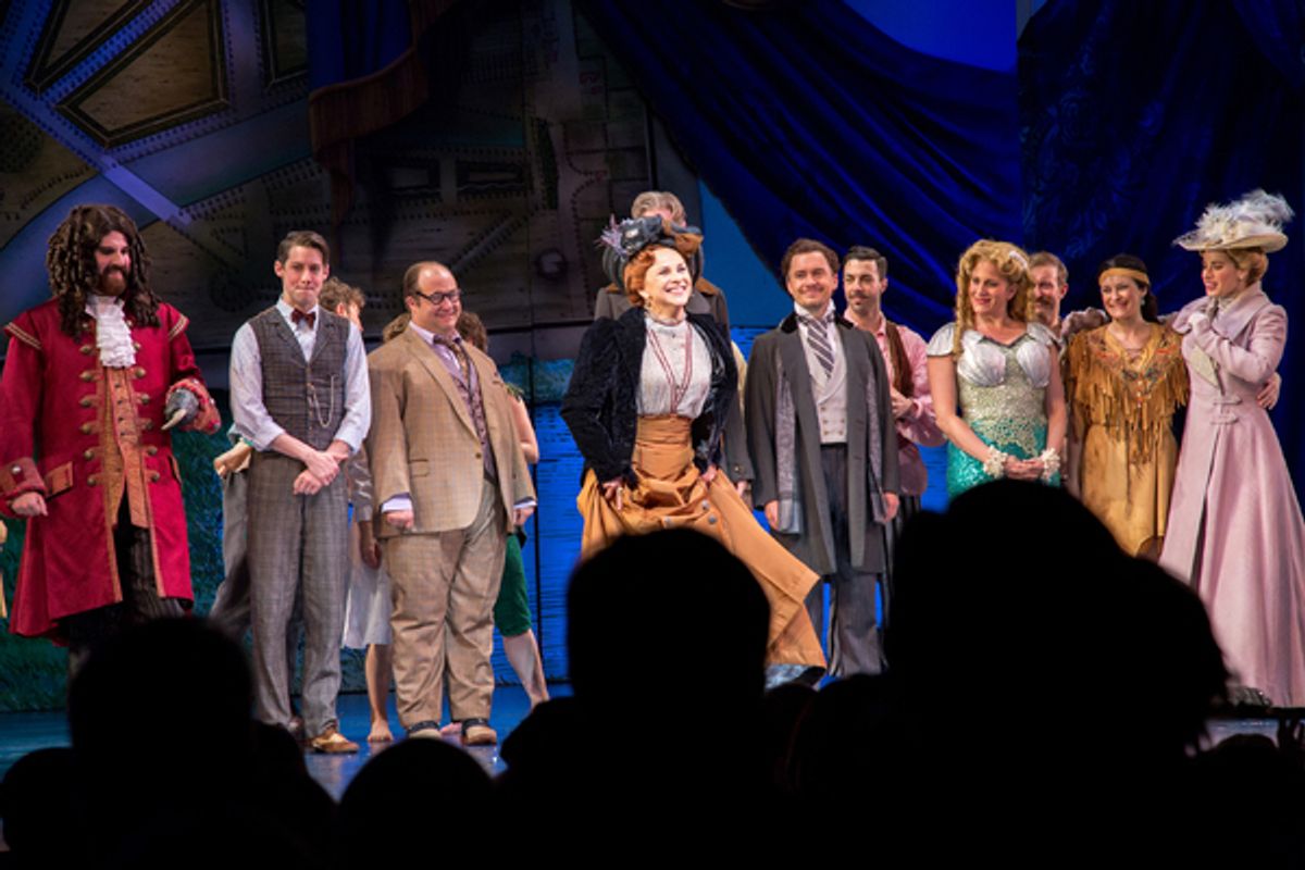 Sally Ann Triplett  and the cast of FINDING NEVERLAND at 