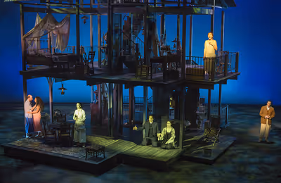 The cast of the world premiere musical RAIN at The Old Globe Photo