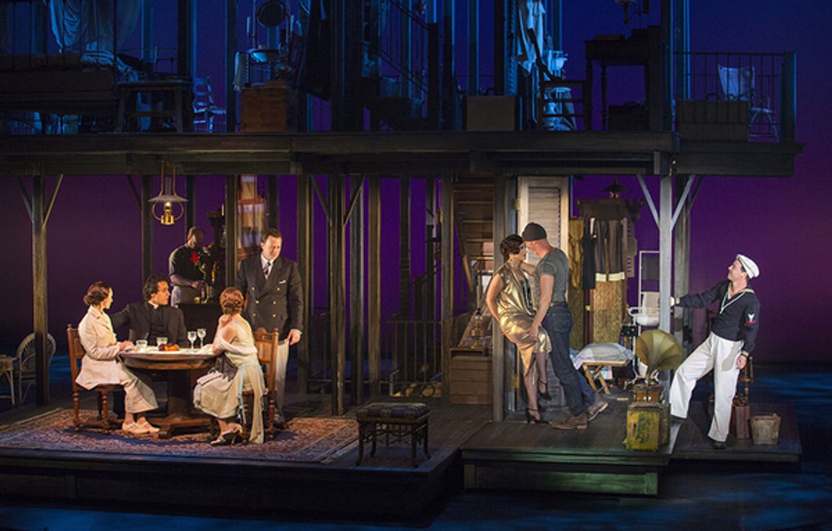 The cast of the world premiere musical RAIN at The Old Globe at 