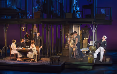 The cast of the world premiere musical RAIN at The Old Globe Photo