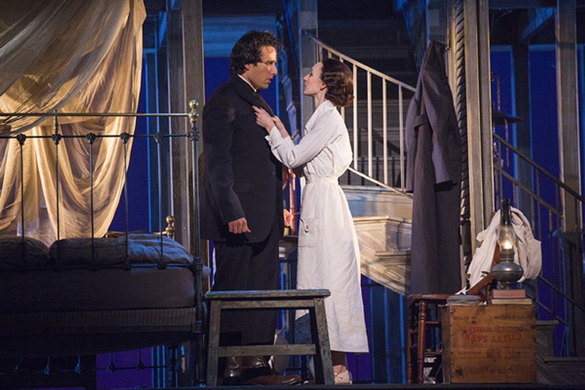 Jared Zirilli as Alfred Davidson and Elizabeth A. Davis as Anna Davidson at 