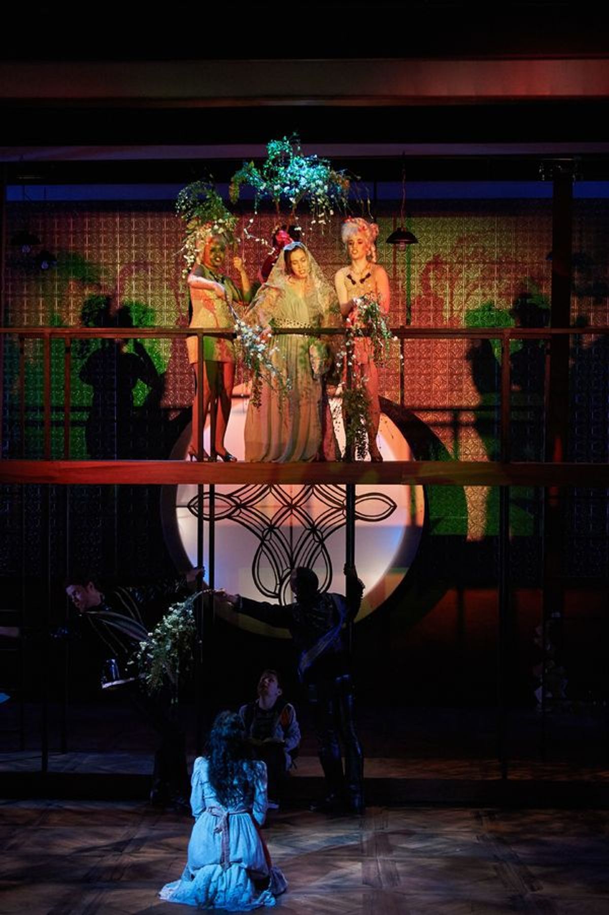 (top) India Sada Tyree, Erin Considine & Laura Spears; (bottom) Brody Wellmaker, Diany Rodriguez, Evan Jones and Christopher L. Morgan at 